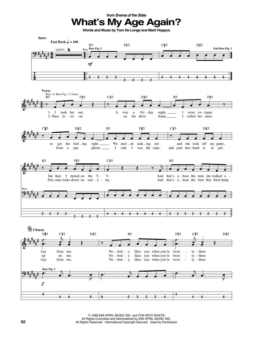 Best of blink-182 for Bass