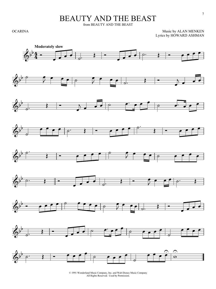 Disney Favorites for Ocarina