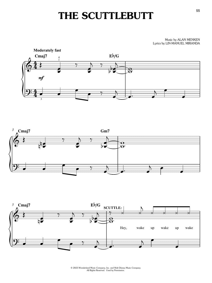 The Little Mermaid: Music from the 2023 Motion Picture Soundtrack for Easy Piano