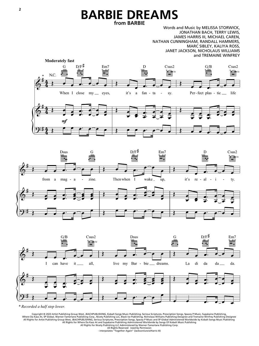 Songs from Barbie, Little Mermaid, Super Mario Bros. Movie