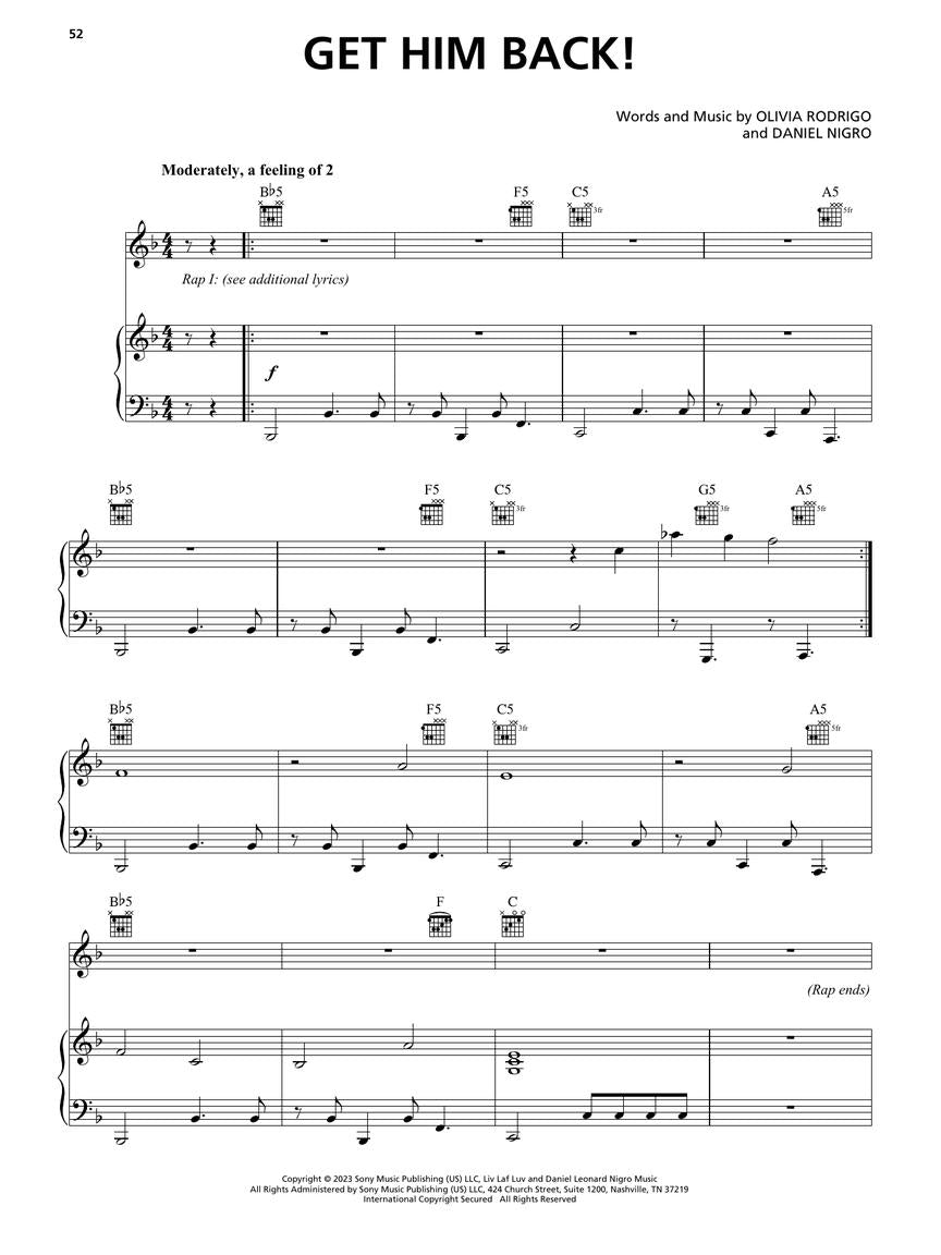 Olivia Rodrigo – Guts, PVG