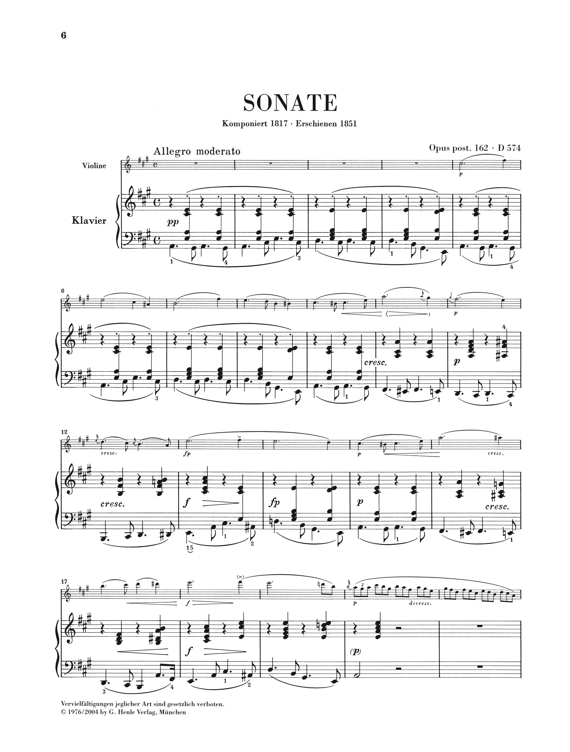 Schubert: Duos for Piano & Violin