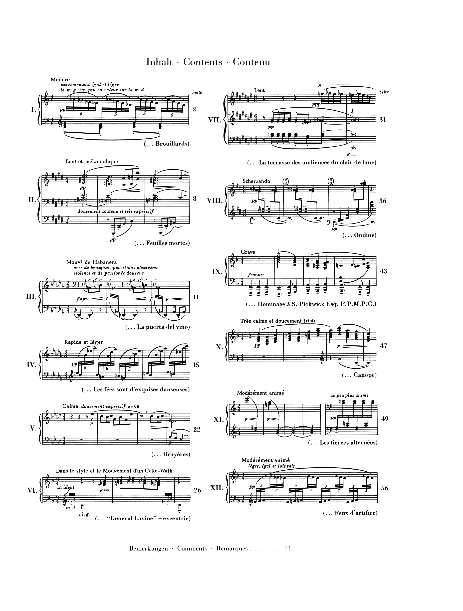 Debussy: Preludes Volume 2 Piano Solo
