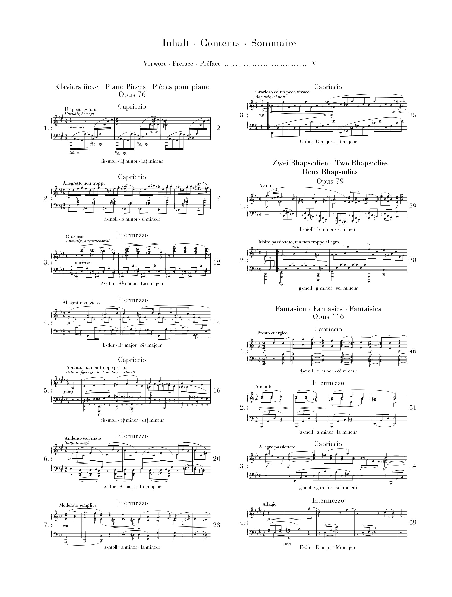 Brahms: Piano Pieces