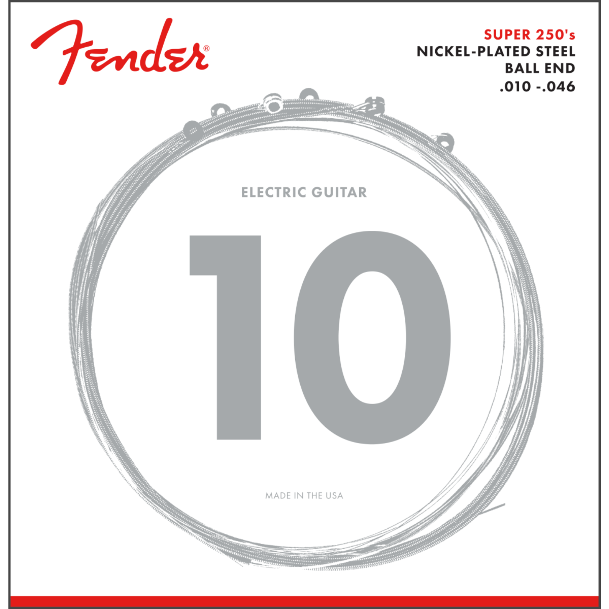 Fender Super 250's Nickel-Plated Steel Guitar Strings