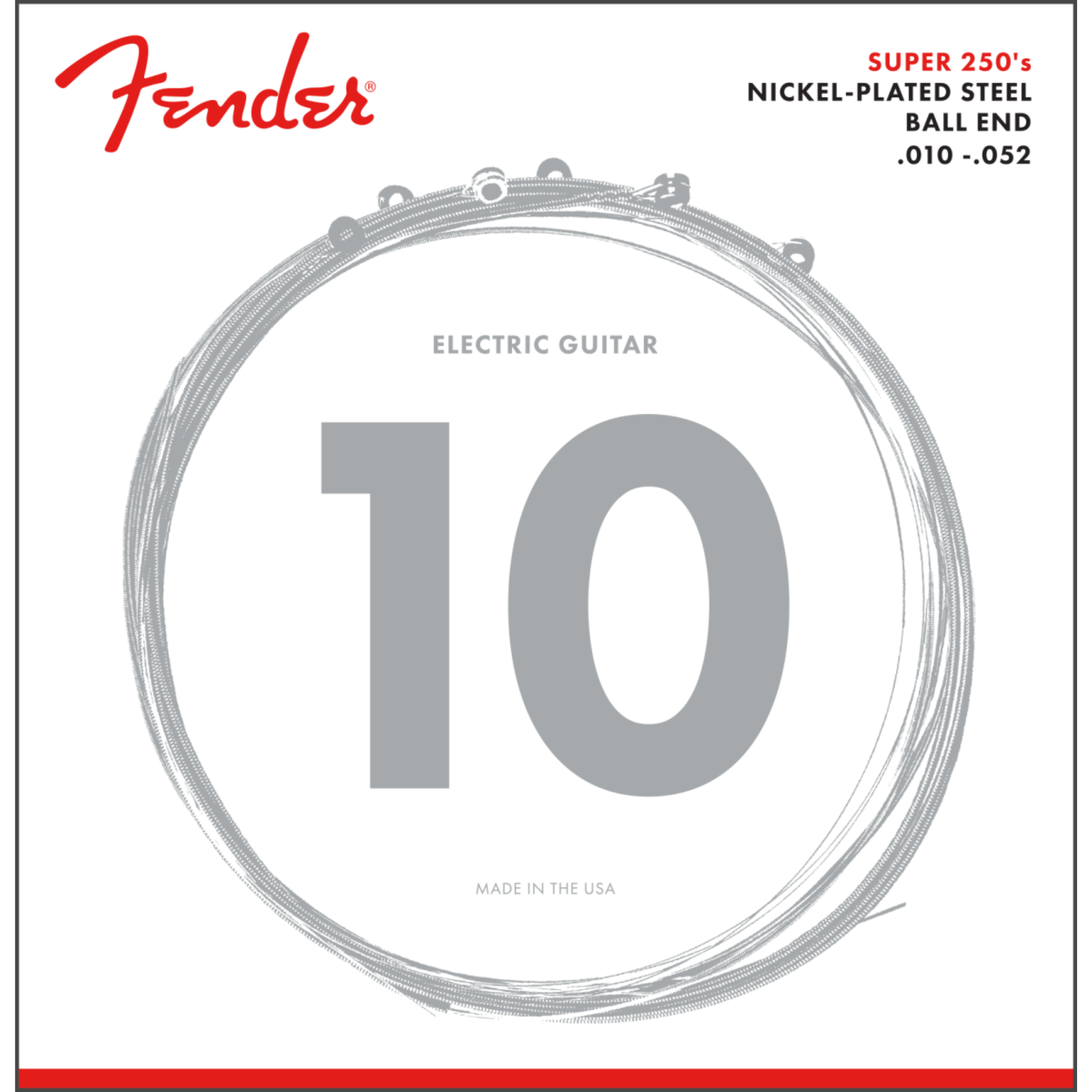 Fender Super 250's Nickel-Plated Steel Guitar Strings