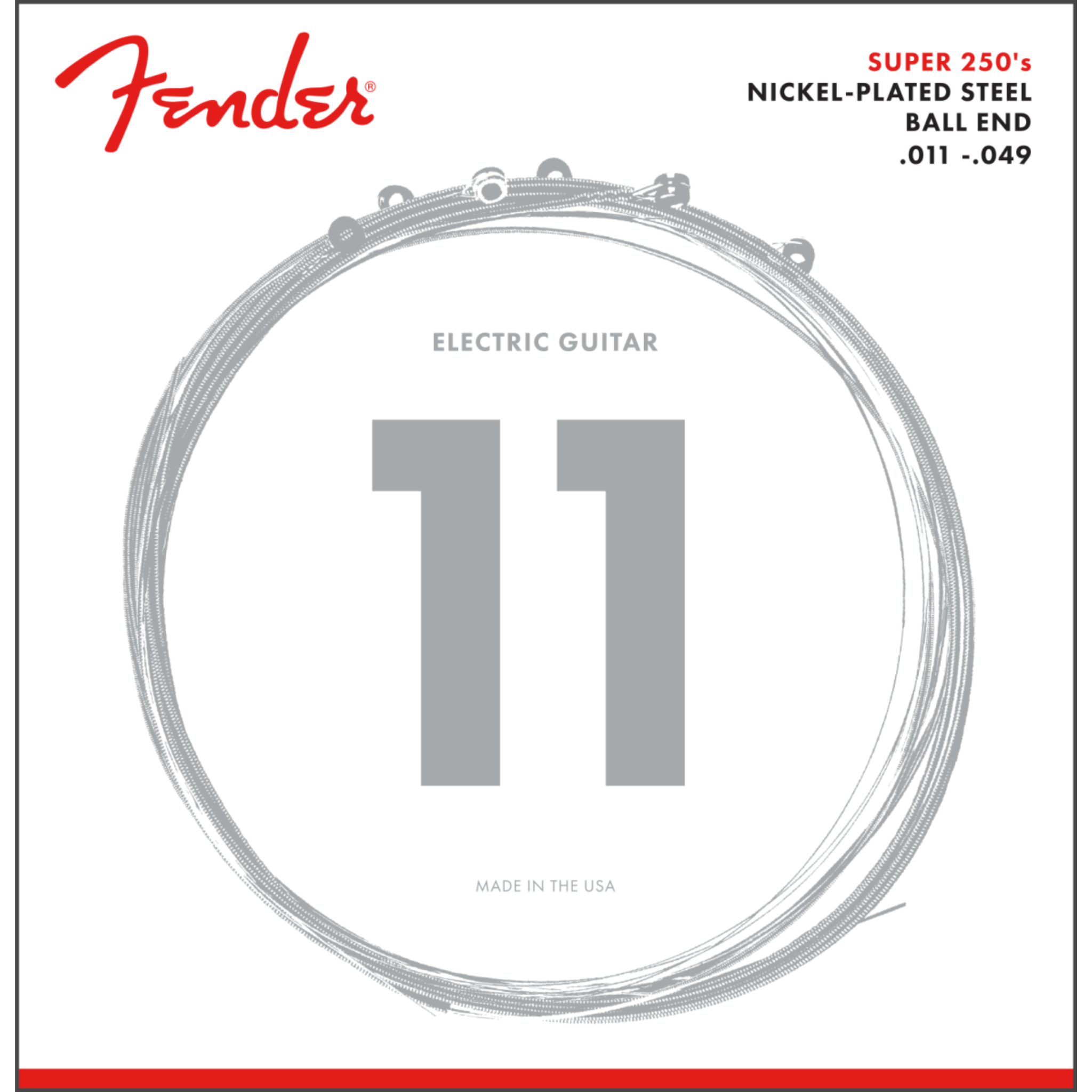 Fender Super 250's Nickel-Plated Steel Guitar Strings