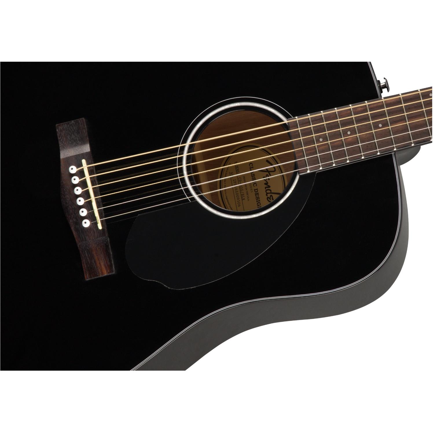 Fender CD-60S Dreadnought Acoustic Guitar, Black