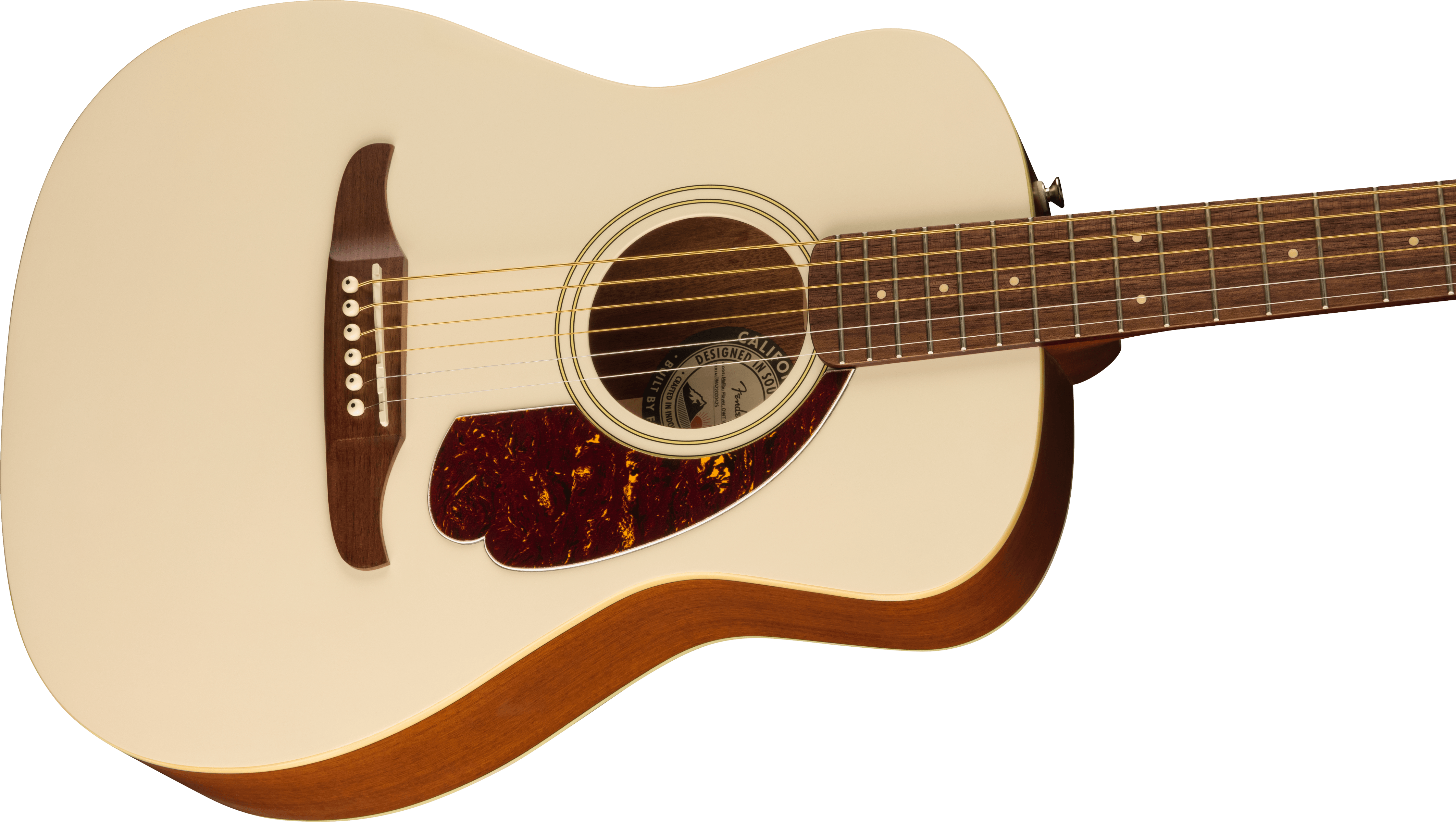Fender California Series Malibu Player Acoustic-Electric Guitar, Olympic White