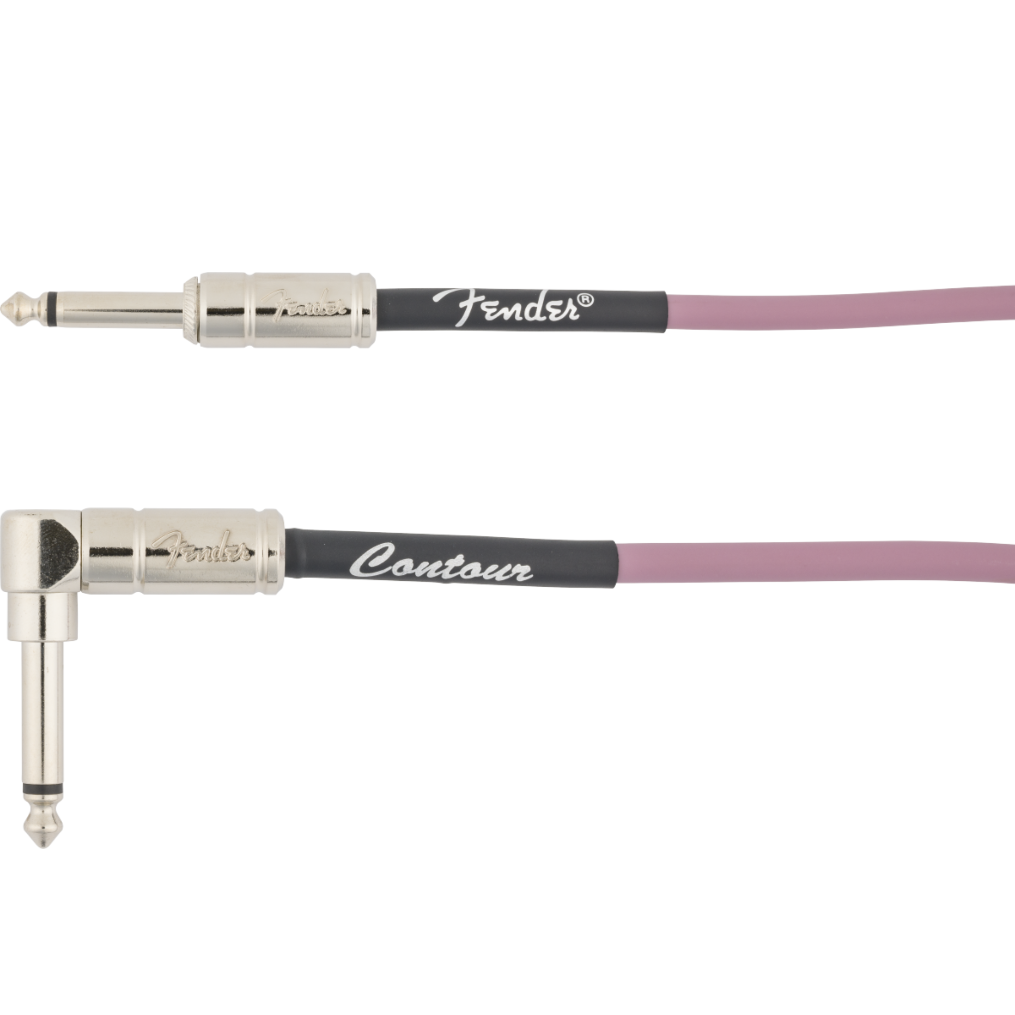 Fender Contour Series Coil Instrument Cable 30ft/9M, Burgundy Mist