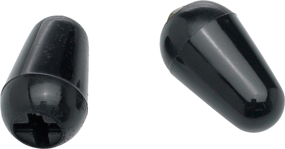 Stratocaster Switch Tips, Black (2)