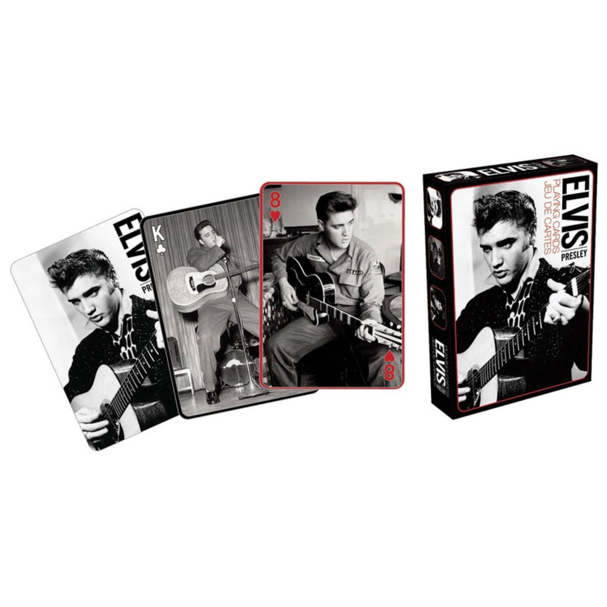 Elvis Presley Playing Cards - Black & White