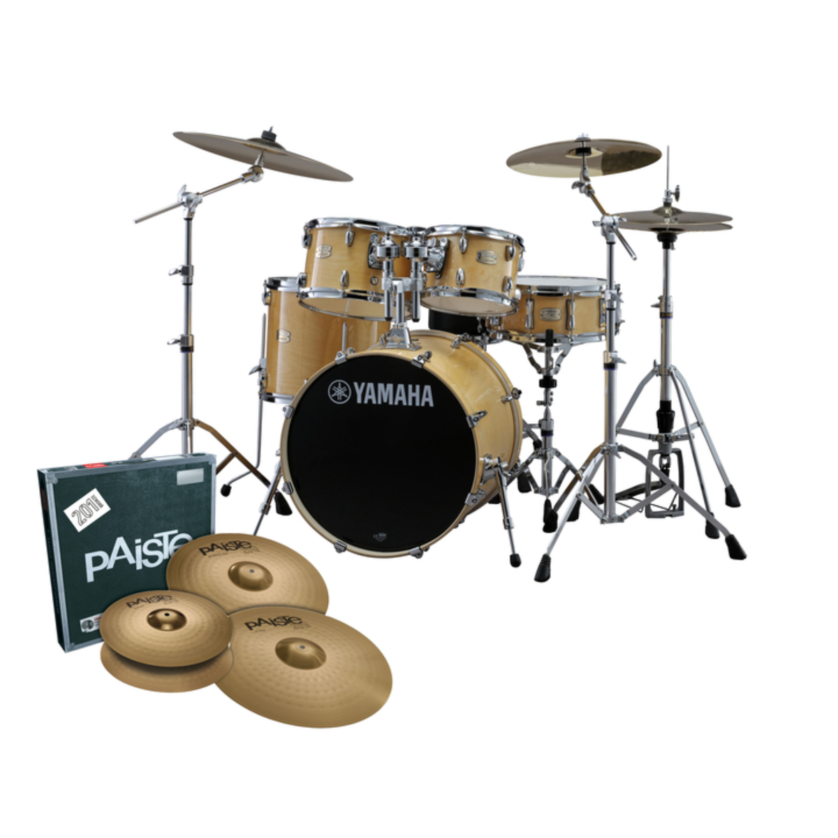 Yamaha Stage Custom Birch 'Next Stage' Fusion Drum Kit, Natural Wood
