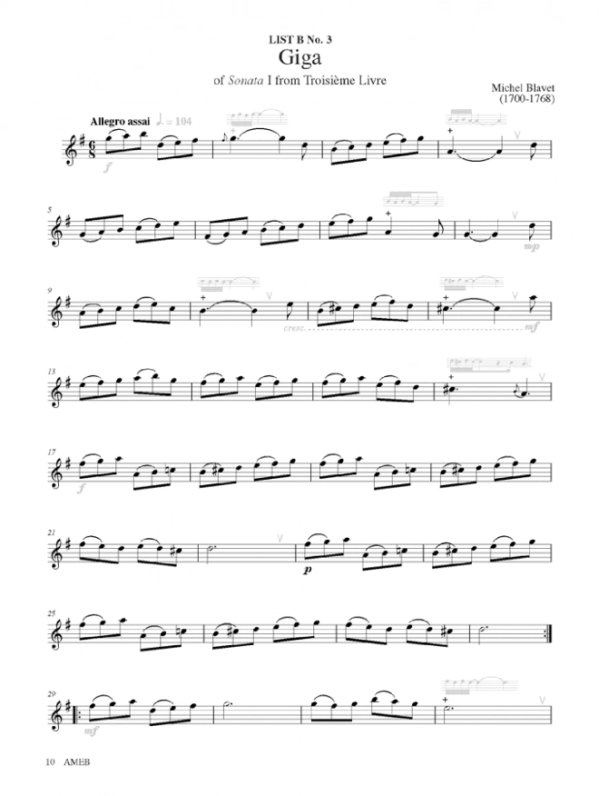 AMEB Flute Grade 4 Series 2