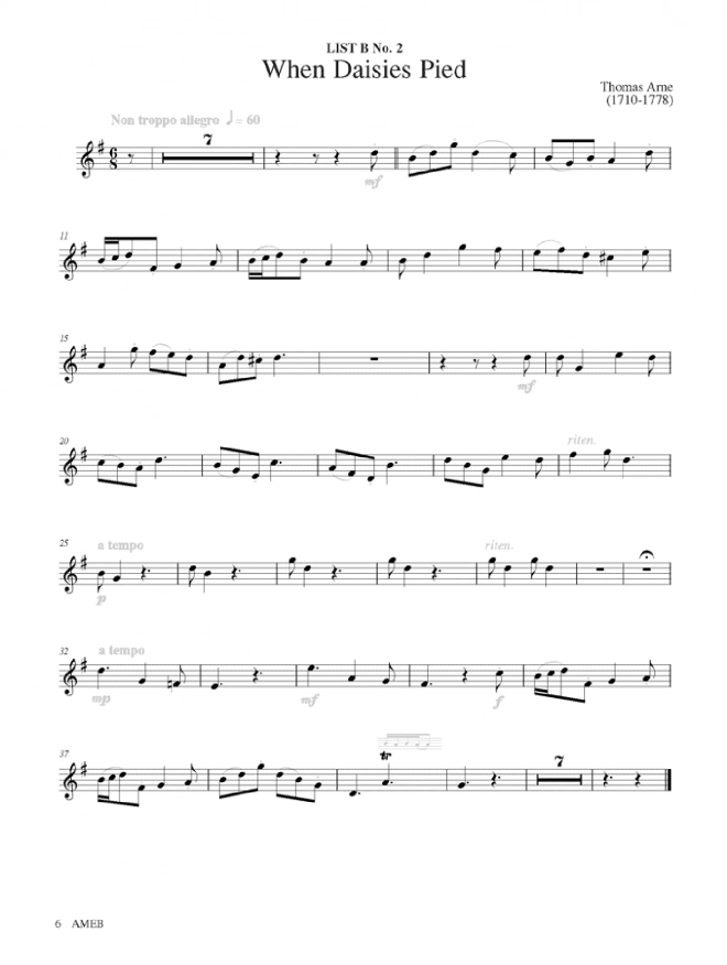 AMEB Clarinet Grade 2 Series 2