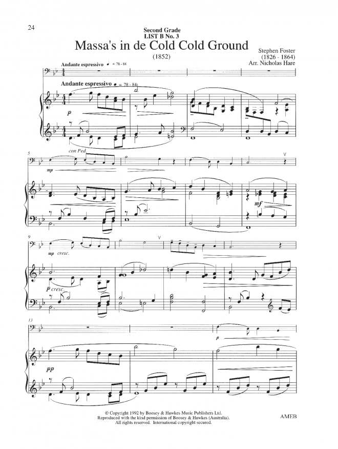 AMEB Brass C Tuba Grade 1 & 2