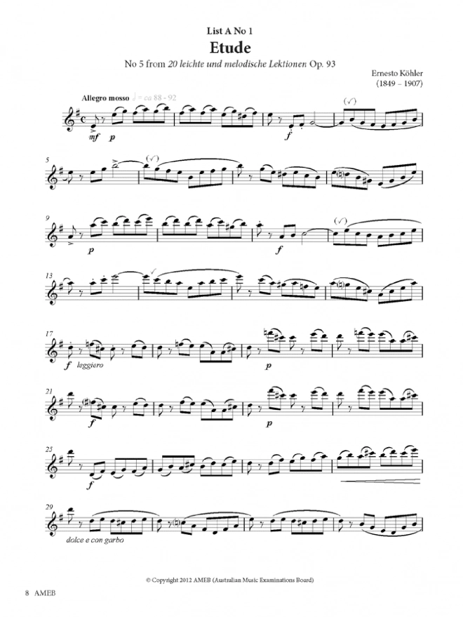 AMEB Flute Grade 5 Series 3