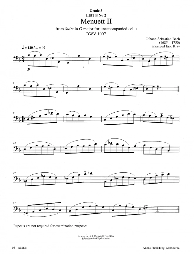 AMEB Euphonium Grade 3 & 4 Orchestral Brass