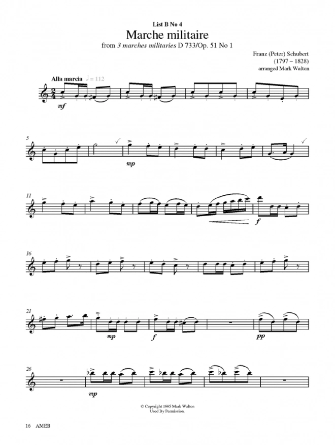 AMEB Alto Saxophone Grade 3 Series 2