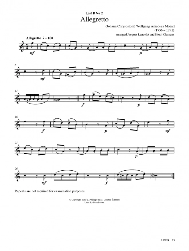 AMEB Grade 1 Series 3