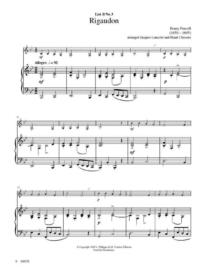 AMEB Clarinet Grade 1 Series 3