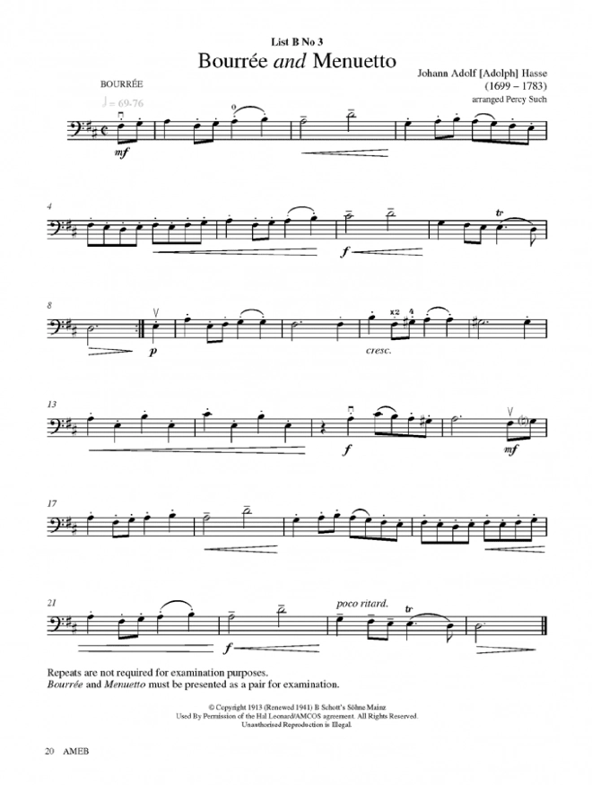 AMEB Cello Grade 2 Series 2