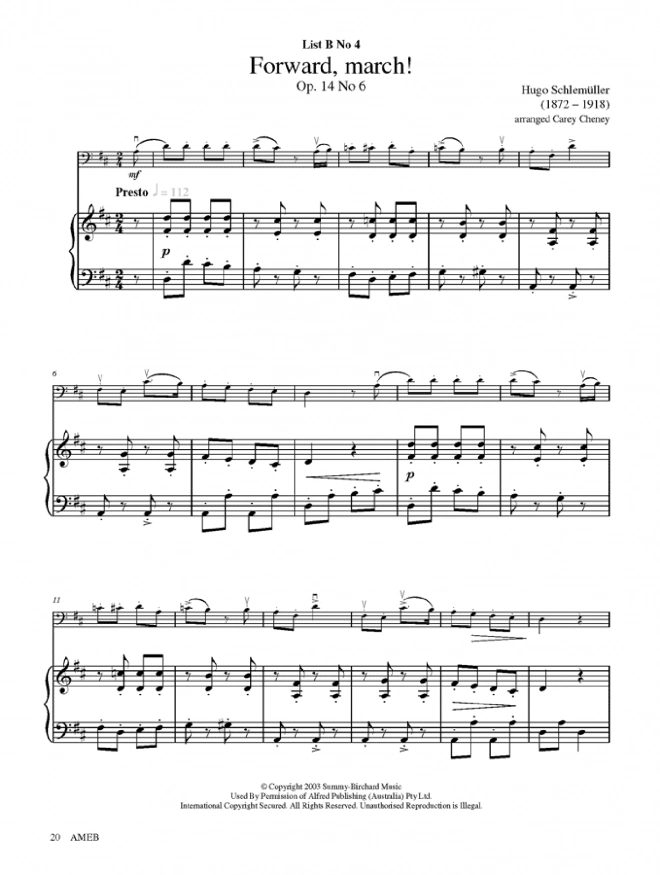 AMEB Cello Grade 2 Series 2