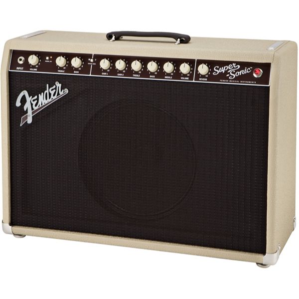 Fender Super-Sonic 22 Combo Guitar Amplifier, Blonde & Oxblood
