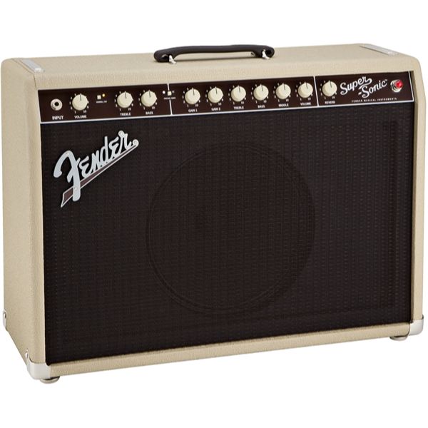 Fender Super-Sonic 22 Combo Guitar Amplifier, Blonde & Oxblood