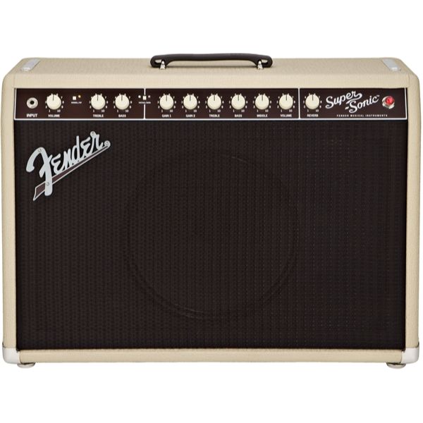 Fender Super-Sonic 22 Combo Guitar Amplifier, Blonde & Oxblood