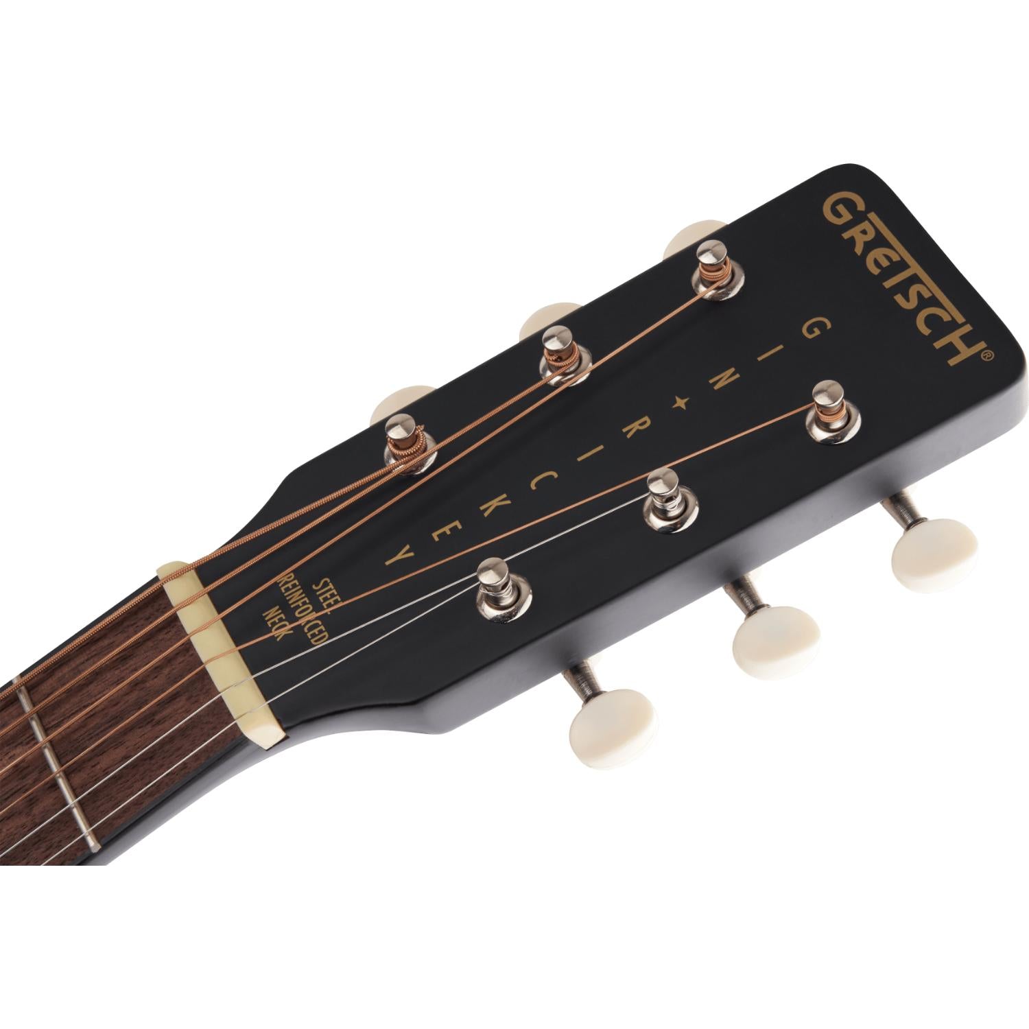 Gretsch G9520E Gin Rickey Acoustic/Electric Guitar, Smokestack Black
