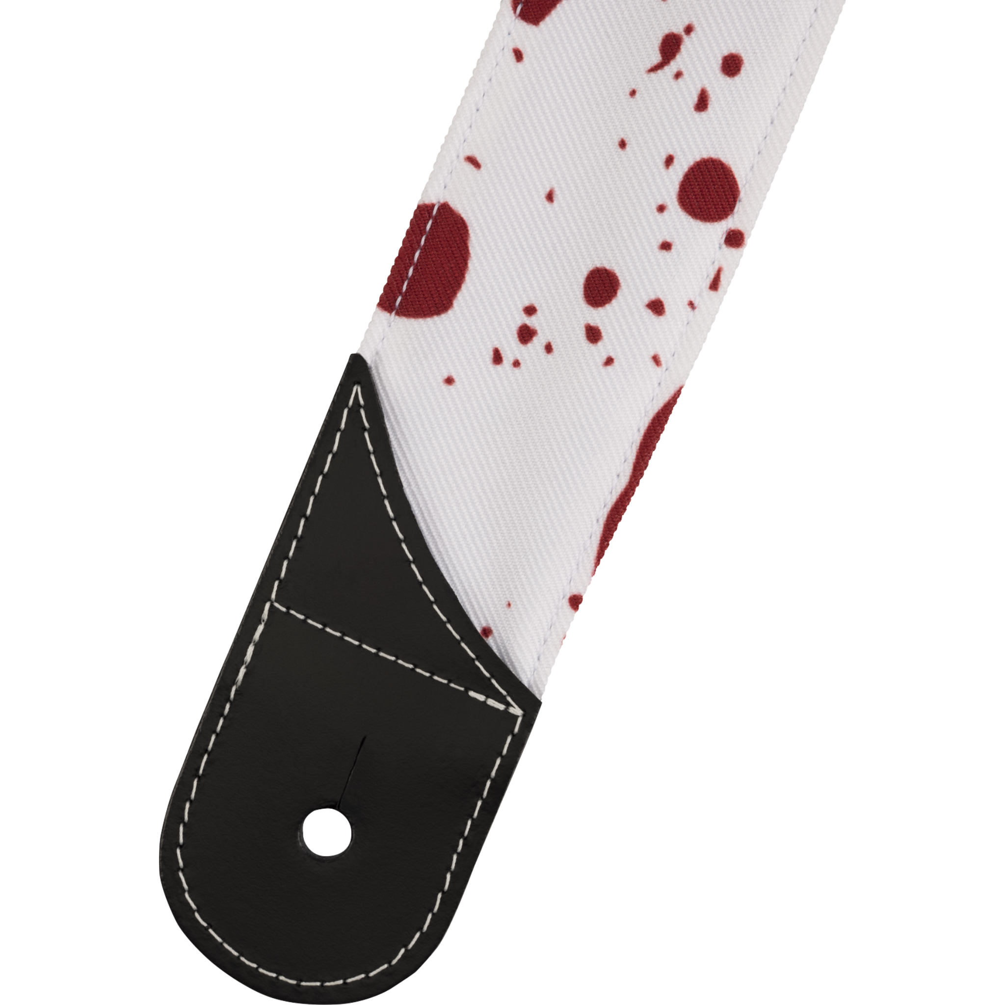 Jackson 2" Splatter Strap, White & Red