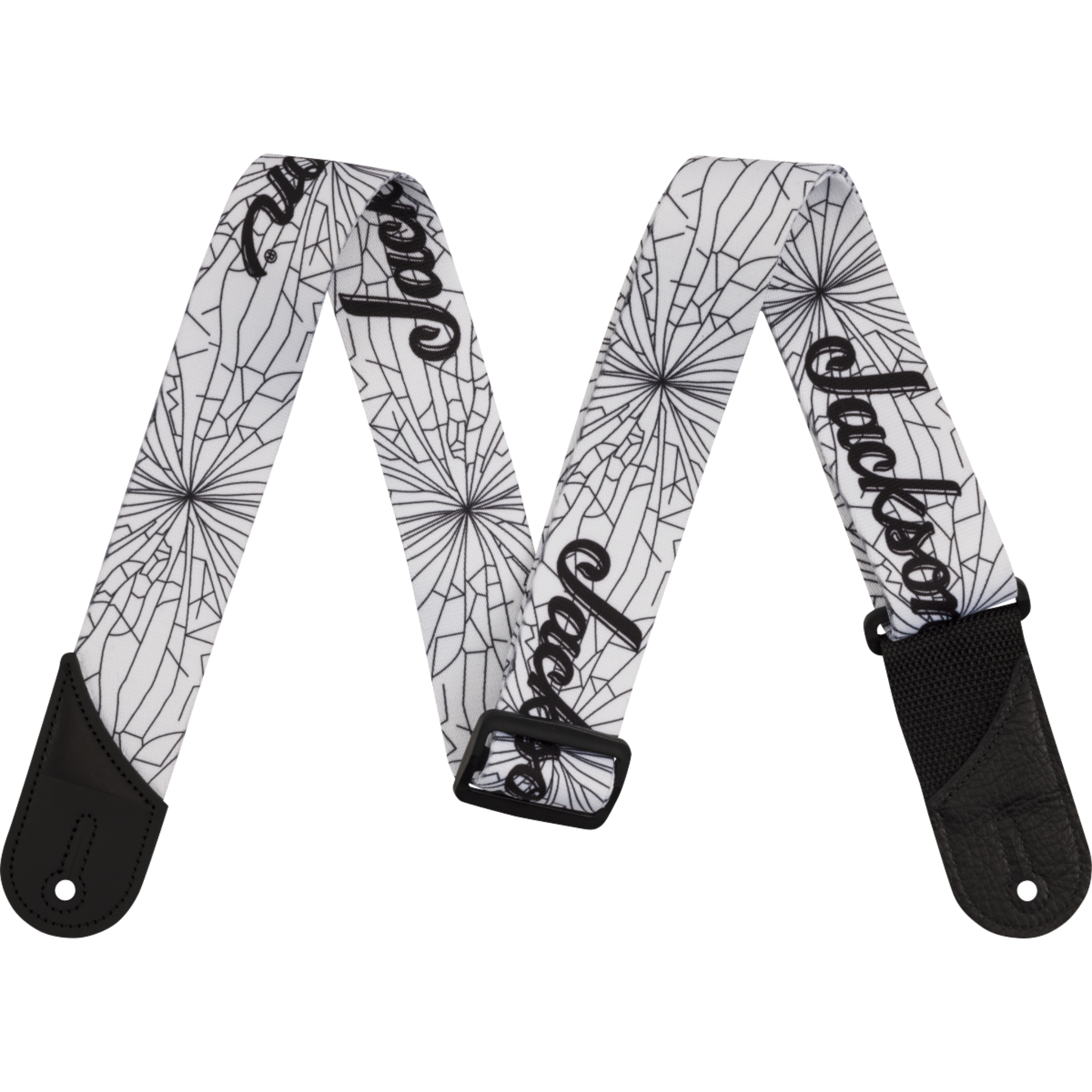 Jackson 2" Cracked Mirror Strap, White