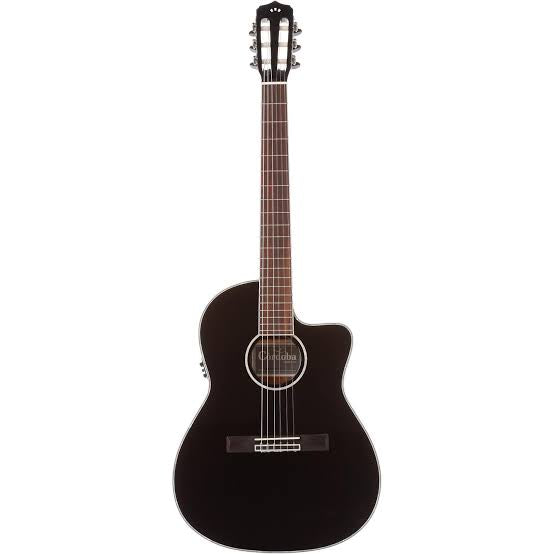 Cordoba 14 Jet Nylon String Guitar, Black