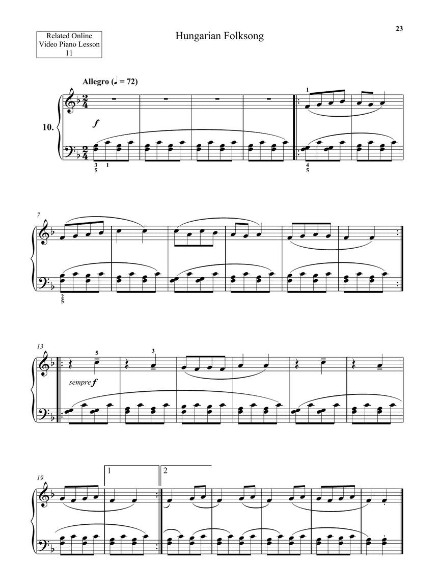 Bartók: The First Term at the Piano