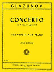 Glazunov: Concerto in A minor, Op. 82 for Violin and Piano