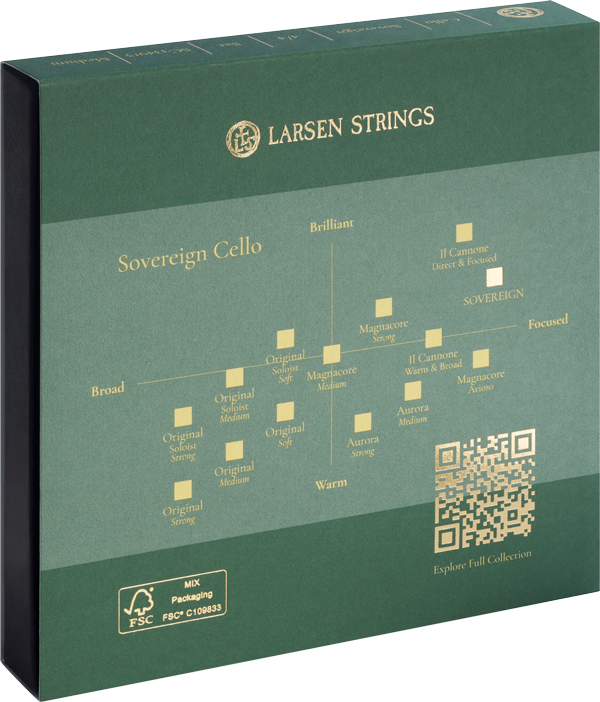 Larsen Sovereign Cello Strings, 4/4 Size