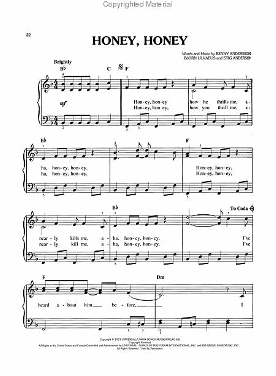 Mamma Mia Movie Soundtrack, Easy Piano