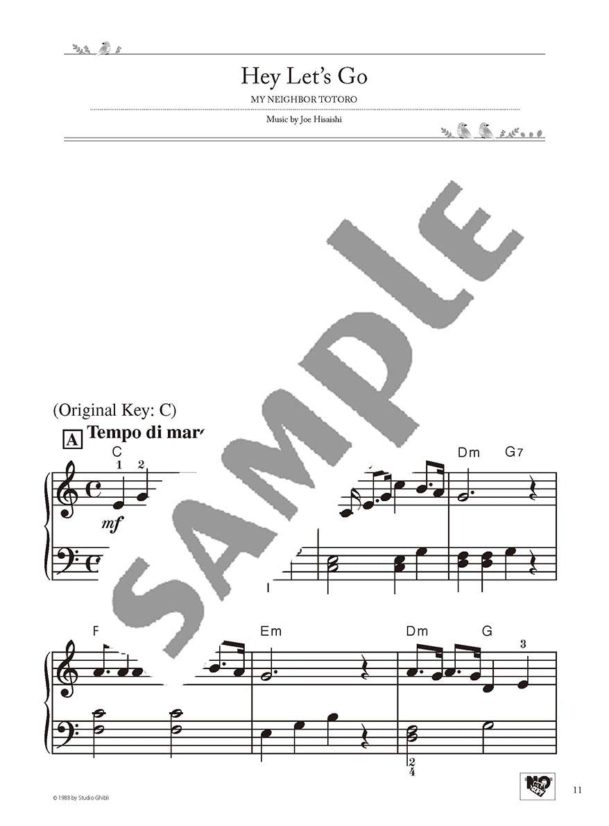 Studio Ghibli Best Hits for Entry Level Piano