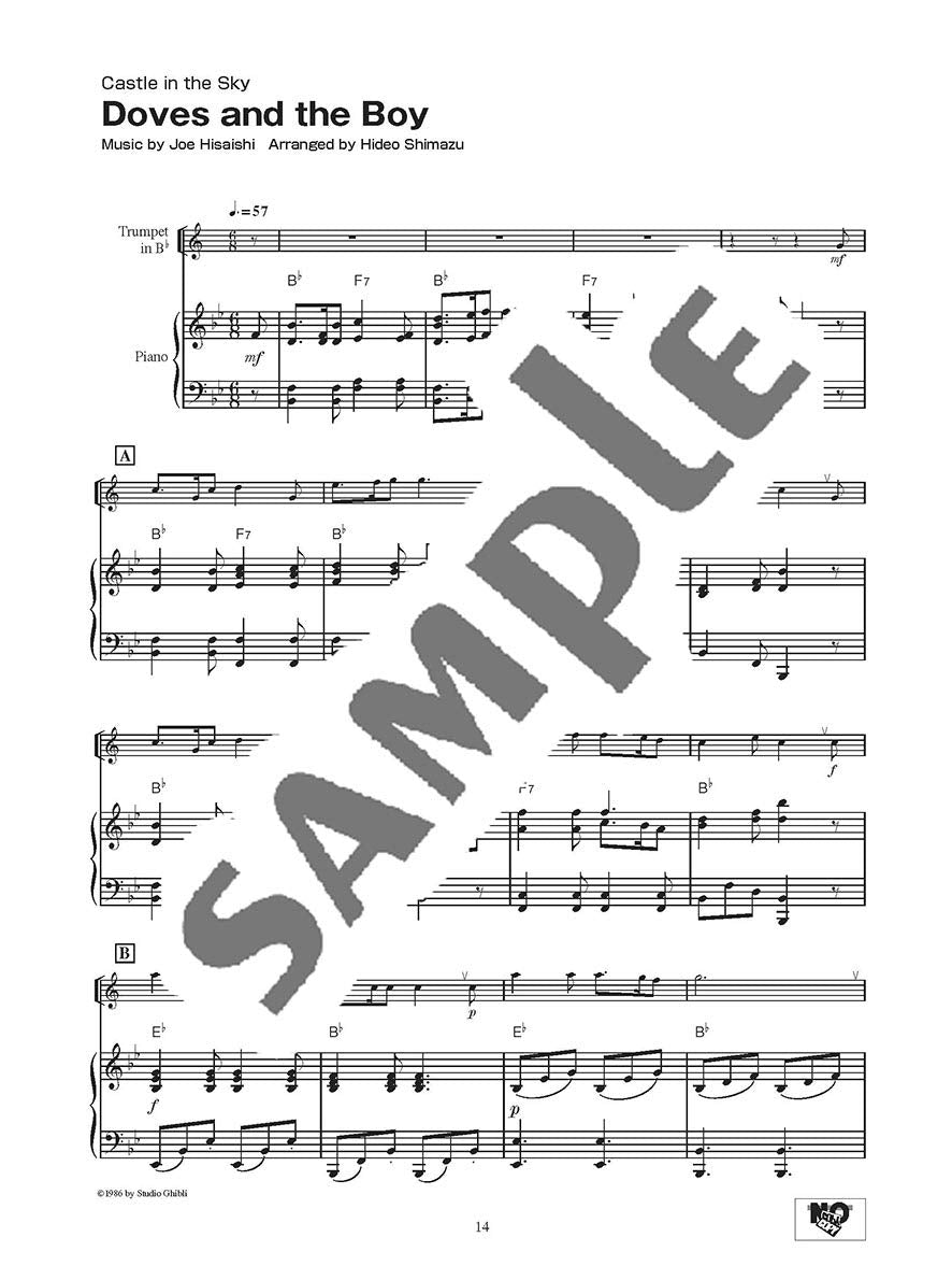 Studio Ghibli Songs for Trumpet & Piano