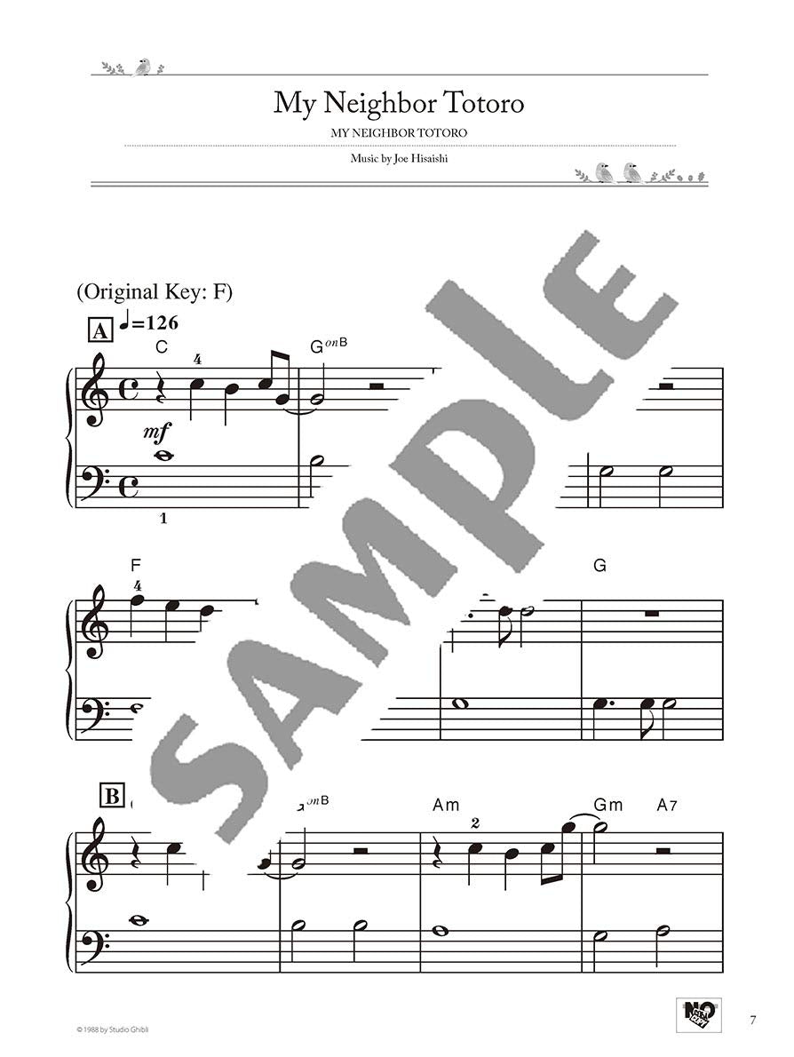 Studio Ghibli Best Hits for Entry Level Piano