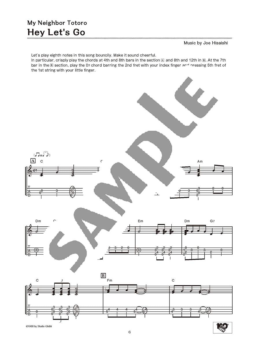 Studio Ghibli Songs for Solo Ukulele Vol. 2