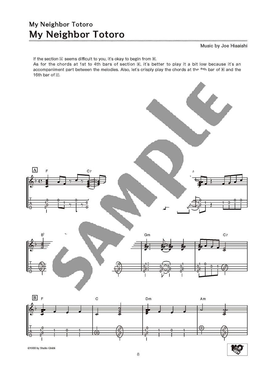 Studio Ghibli Songs for Solo Ukulele Vol. 1