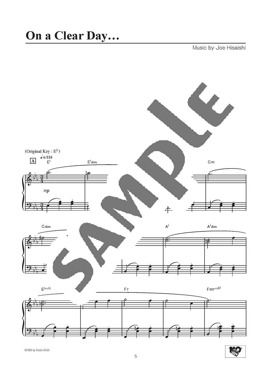 Kiki's Delivery Service (Studio Ghibli) for Intermediate Piano