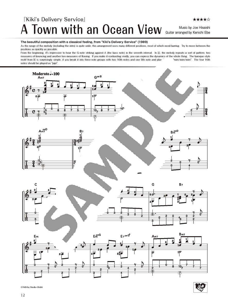 Studio Ghibli Songs for Solo Guitar Vol. 1