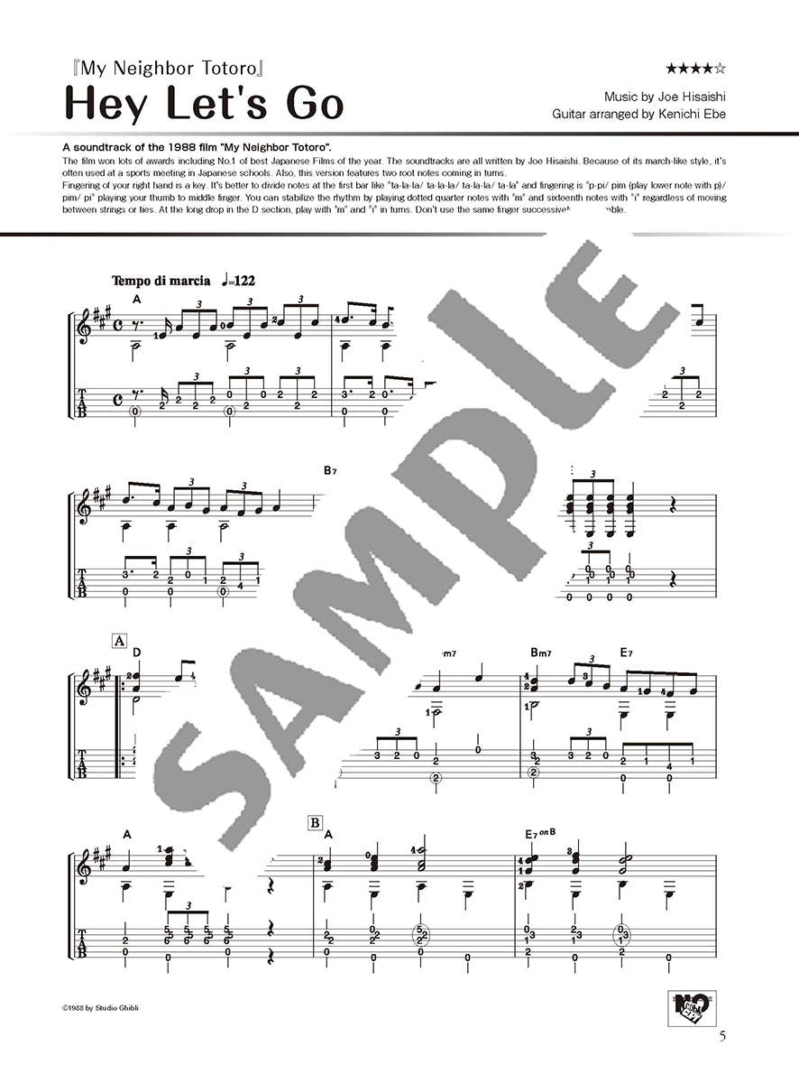 Studio Ghibli Songs for Solo Guitar Vol. 1