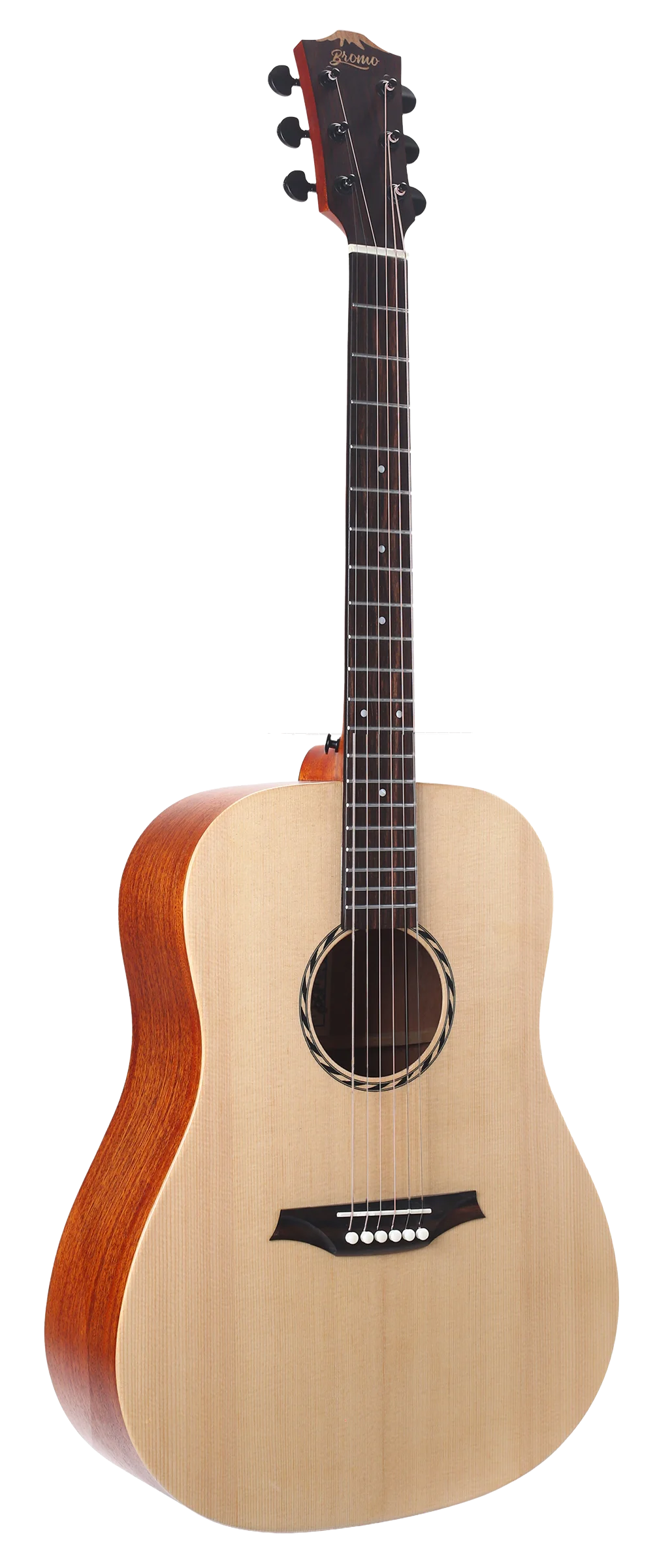 Bromo Tahoma Series Dreadnought Acoustic Guitar, Solid Spruce Top