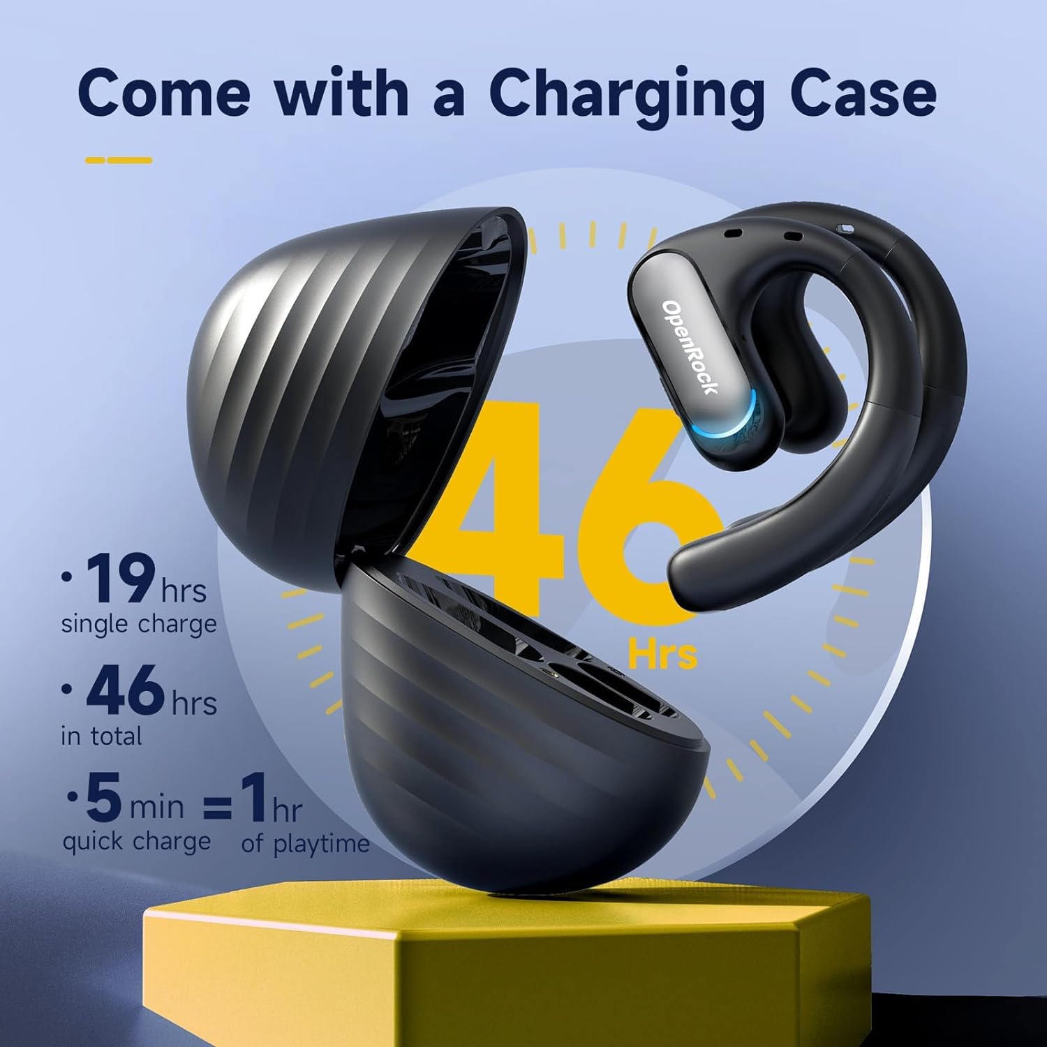 OpenRock Pro by OneOdio Open-Ear Air Conduction Sport Earbuds