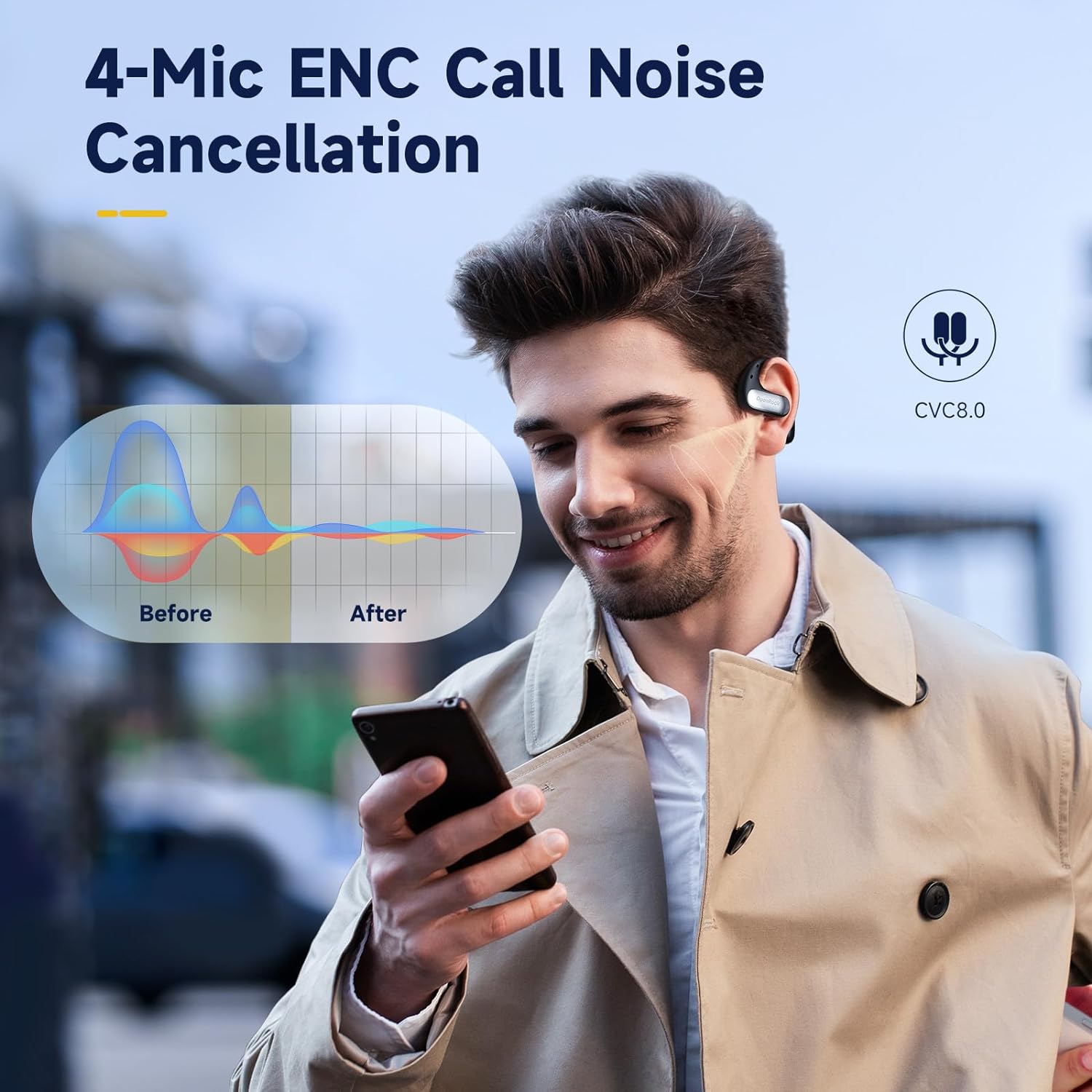 OpenRock Pro by OneOdio Open-Ear Air Conduction Sport Earbuds