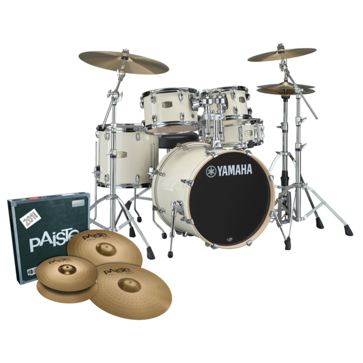 Yamaha Stage Custom Birch 'Next Stage' Fusion Drum Kit, Classic White